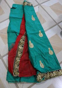 Elegant Green Saree Never Used Totally New