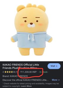 Ryan Kakao Friends Plush