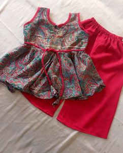 baby frock plazo