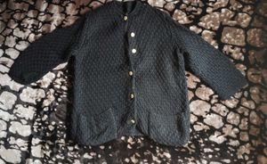 UNISEX Heavy Cozy Black Knitted Cardigan 😊