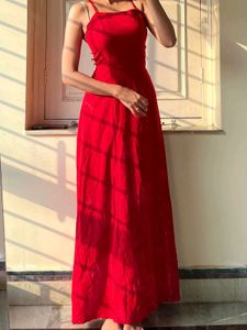 Elegant Red Maxi Dress