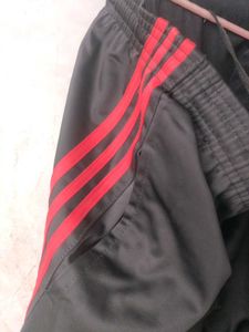 Track Pants with Red Stripe