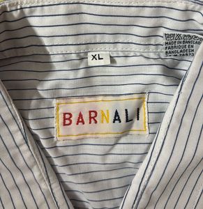 Men&#39;s Striped Long Sleeve Button Down Shirt