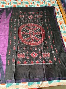 Odisha Kargil Cotton Saree With Konark Chakra In