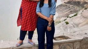 Stylish Blue Puff Sleeve Top