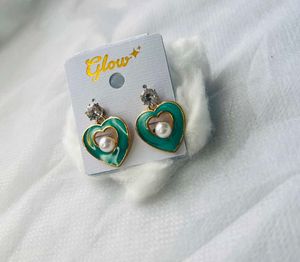 Star &amp; Pearl Drop Earrings