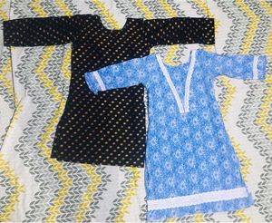 Girls' Short Kurti 💙🖤