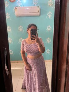 Lavender Lehenga Choli Set