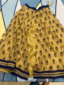 Beautiful golden lehenga With Blouse