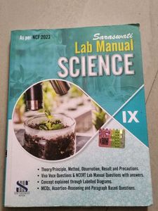 Saraswati Lab Manual Science Class 9th