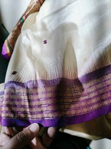 Cream Colour Saree
