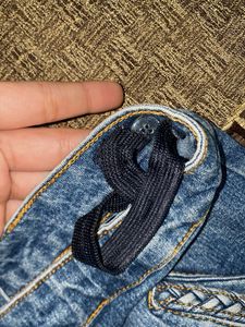 Denim Mini Skirt with (free) waist chain