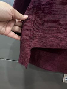 Burgundy Knit Sweater