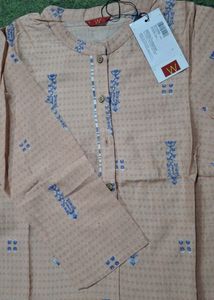 Peach &amp; Blue Patterned Kurti new with tag