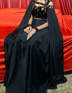 Elegant Black Skirt Set