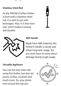 Hot And Cold Coffee ☕ Frother, Foamer, Beater