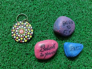 Handmade Painted Keychain