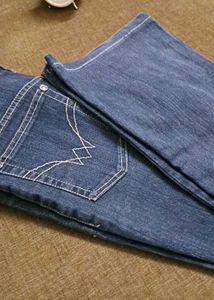 Embroidered Pocket Denim Jeans