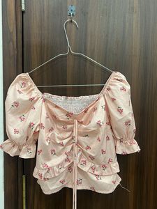 Floral Puff Sleeve Top