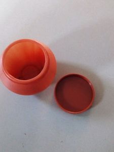 Plastic Matka Like Pots With Steel Spoons 6 Nos.