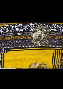 6 Combo Satin Crepe Soft Saree