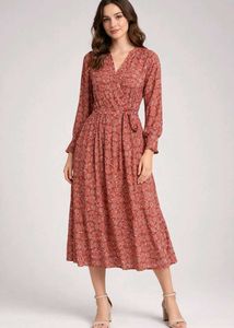 Floral Print Midi Dress