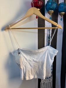 Zara String Cami Strappy Crop Top