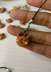 set of 4 clay charms