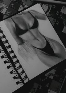 &#34;Strength In Form&#34; Pencil Sketch On 11×15cm