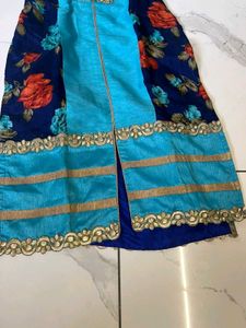 Floral &amp; Blue  3 Piece Dress Set