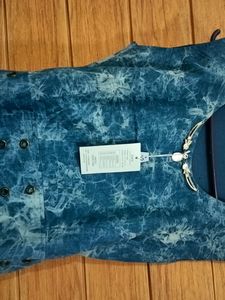 A Denim Long Midi Dress In Msize For 36 Bust.
