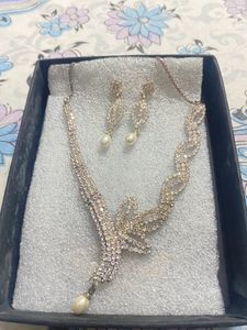 Silver Necklace Jwellery Set