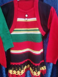🎊Offer💥Woollen Kurti, COMBO OF 2 (RED &amp; GREEN)