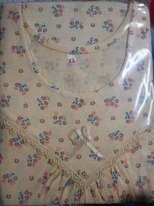 🌼 Soft Hosiery Cotton Nighty – Comfort Meets Eleg