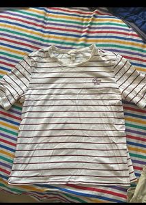 Striped Casual T-Shirt- H&M