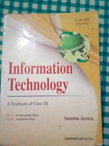 Information Technology Computer Class 9th Book By Sumit Arora