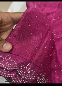 Elegant Magenta Saree Fixed Price