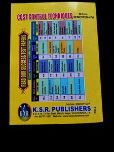 Cost Control Book