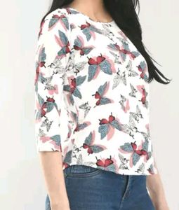 Butterfly Print Top