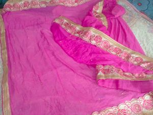 Elegant Pink Saree