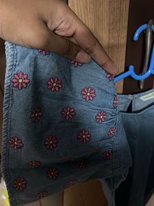 a top which is hardly worn, with bell sleeves