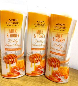 Avon Milk & Honey Lotion Set of 3