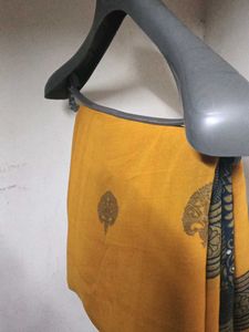 Vintage Yellow Saree