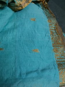 Beautiful  Sea Green Saree