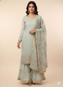 Elegant Salwar Kameez Suit With Dupatta