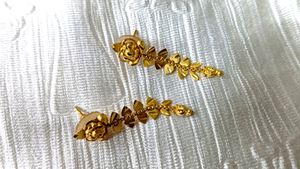 Gold Polish Earrings