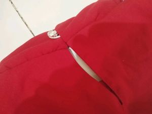 Red Blouson Top For Ladies And Girls
