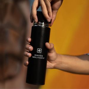 Swiss Military Digital Vacuum Flask-Black