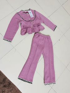 Pink Knit Two-Piece Set