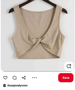 Twist Front Crop Top